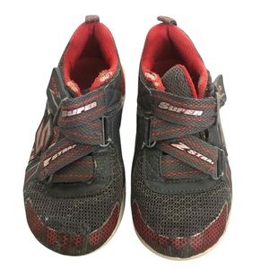 Size 11 Echo Kids' Grey and Red Sneakers